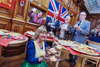 Residents and staff at a Gloucester care home have welcomed the cityâ€™s Mayor and its Sheriff for afternoon tea.